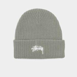 Stussy Stock Cuff Beanie in Light Green